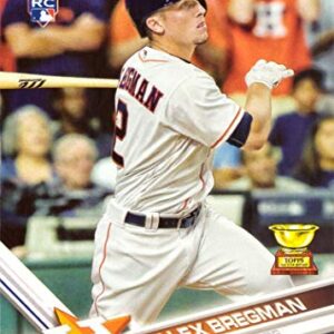 2017 Topps Baseball #341 Alex Bregman Rookie Card - 1st Official Rookie Card