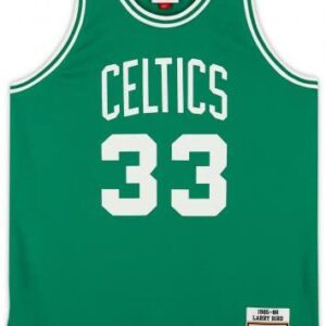 Larry Bird Boston Celtics Autographed Green Authentic Mitchell and Ness Jersey - Autographed NBA Jerseys