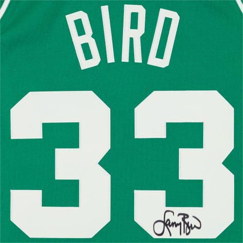 Larry Bird Boston Celtics Autographed Green Authentic Mitchell and Ness Jersey - Autographed NBA Jerseys