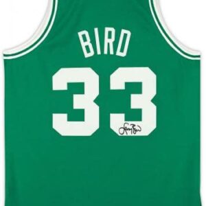 Larry Bird Boston Celtics Autographed Green Authentic Mitchell and Ness Jersey - Autographed NBA Jerseys