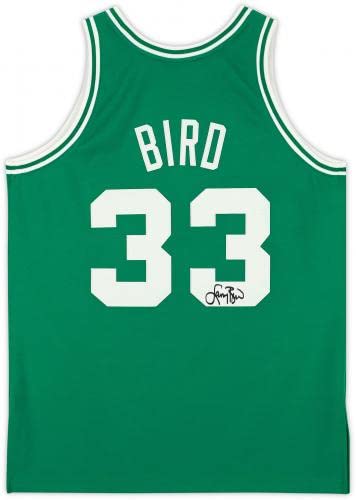 Larry Bird Boston Celtics Autographed Green Authentic Mitchell and Ness Jersey - Autographed NBA Jerseys