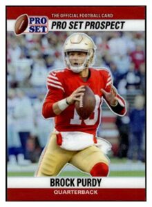 brock purdy rc 2023 leaf pro set metal 1990#2 limited edition rc rookie /609 san francisco 49ers limited edition mt-mt+