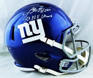 jeremy shockey autographed ny giants f/s helmet w/sb champs – jsa w auth *white – autographed nfl helmets