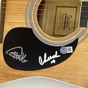 Cheech Marin and Tommy Chong Signed Autographed Acoustic Guitar Beckett COA