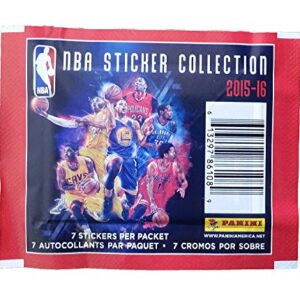 2015-16 Panini Sticker Collection (10) Factory Sealed Basketball Stickers 70 Stickers Total