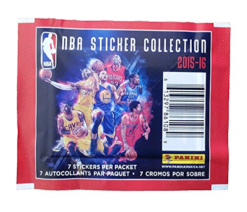 2015-16 Panini Sticker Collection (10) Factory Sealed Basketball Stickers 70 Stickers Total