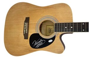 vince gill signed autographed full size acoustic guitar eagles country acoa coa