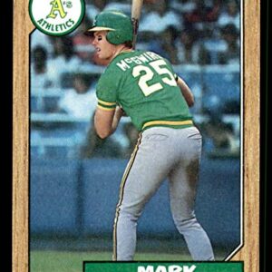 1987 Topps #366 Mark McGwire Near Mint Athletics