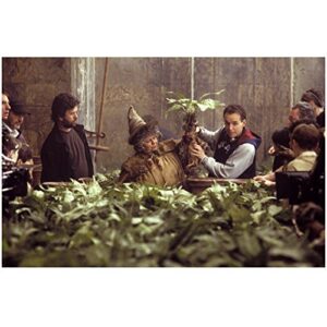 harry potter and the chamber of secrets professor sprout and director chris columus off camera shot 8 x 10 inch photo