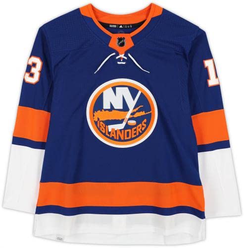 Mathew Barzal New York Islanders Autographed Blue Adidas Authentic Jersey - Autographed NHL Jerseys