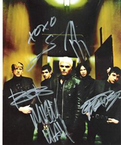 my chemical romance band reprint signed autographed photo #3 rp
