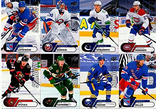 STAR ROOKIES 2020 2021 Upper Deck NHL Limited Edition Factory Sealed 25 Card Set with Alexis Lafrenière and Kirill Kaprizov PLUS Others