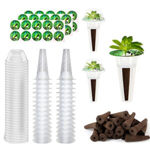 120 pcs seed pod kit,plant germination kits,hydroponics garden accessories for hydroponic growing system, grow anything kit with 30 grow sponges, 30 grow baskets,30 pod labels, 30 grow domes (120pcs)