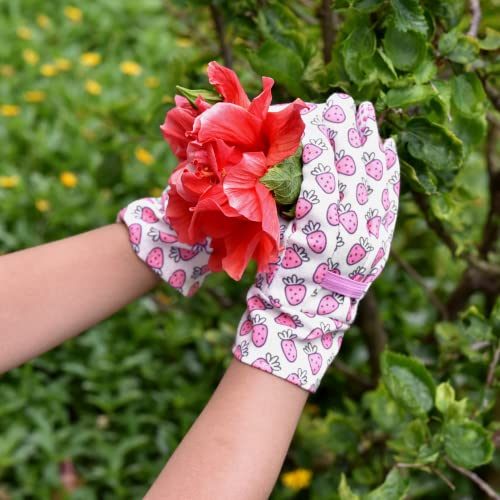 OIZEN Kids Toddlers Gardening Gloves for Age 1-6, 3 Pairs Children PVC Dots Garden Gloves for Yard Work(Small Age 1-2(toddlers))