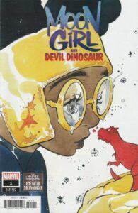 moon girl and devil dinosaur (2nd series) #1c vf/nm ; marvel comic book | peach momoko variant