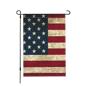 american flag garden flag double sided for outside welcome home decoration outdoor garden patio yard lawn flag 12×18 inch