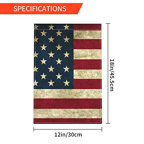 American Flag Garden Flag Double Sided for Outside Welcome Home Decoration Outdoor Garden Patio Yard Lawn Flag 12×18 Inch