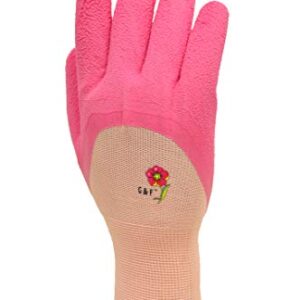 Women Gardening Gloves with Micro Foam Coating - Garden Gloves Texture Grip - Women’s Work Gloves 3 Pair Pack - Working Gloves For Weeding, Digging, Raking and Pruning