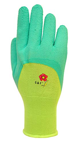 Women Gardening Gloves with Micro Foam Coating - Garden Gloves Texture Grip - Women’s Work Gloves 3 Pair Pack - Working Gloves For Weeding, Digging, Raking and Pruning