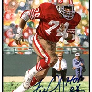 Fred Dean Signed Goal Line Art Card GLAC Autographed w/HOF 49ers PSA/DNA