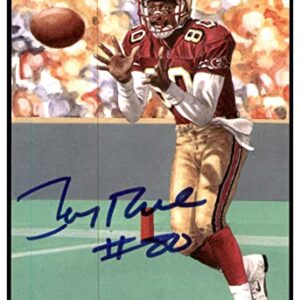 Jerry Rice Signed Goal Line Art GLAC Autographed 49ers PSA/DNA