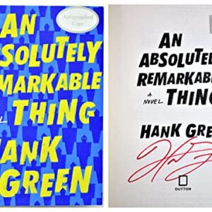 An Absolutely Remarkable Thing AUTOGRAPHED Hank Green (Signed Book)