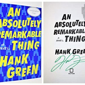 An Absolutely Remarkable Thing AUTOGRAPHED Hank Green (Signed Book)