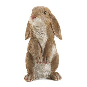curious rabbit garden statue 4.75x5x9.25