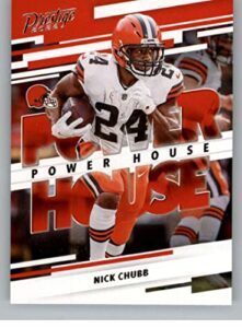 2022 panini prestige power house #12 nick chubb cleveland browns nfl football trading card