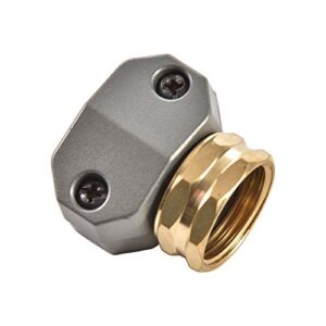 Zinc and Brass Female Clamp Coupling,Fits 3/4" or 5/8" Garden Hose Repair Fitting