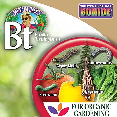 Bonide Captain Jack's Thuricide BT, 128 oz Ready-to-Use with Sprayer, Kills Worms and Caterpillars in Home Garden, For Organic Gardening