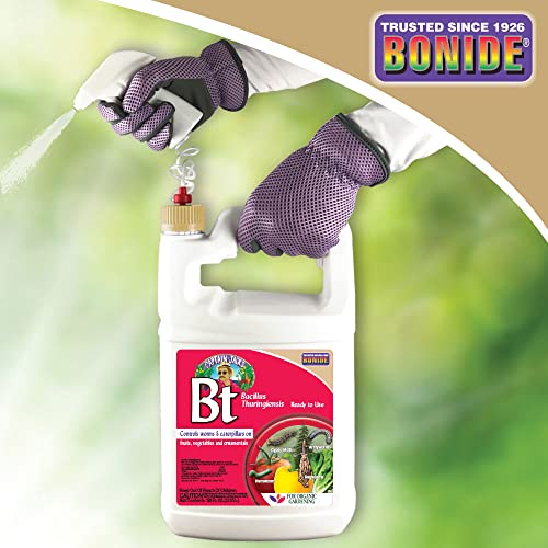 Bonide Captain Jack's Thuricide BT, 128 oz Ready-to-Use with Sprayer, Kills Worms and Caterpillars in Home Garden, For Organic Gardening