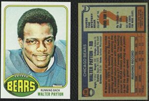1976 topps #148 walter payton rookie card chicago bears reprint – football card