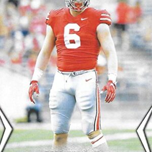 2018 Leaf Draft #55 Sam Hubbard Ohio State Buckeyes Football Card