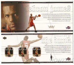 set of (2) rare ud 2003 lebron james jumbo rookie cards mint!! tough to find!