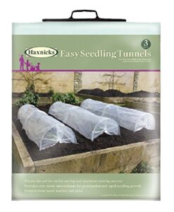 tierra garden 50-5080 haxnicks easy seedling tunnel (3-pack)