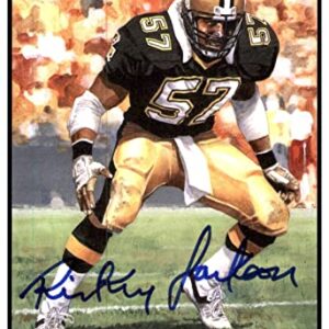 Rickey Jackson Signed Goal Line Art Card GLAC Autographed w/HOF Saints PSA/DNA