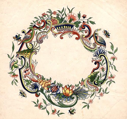 An original design for a porcelain plate