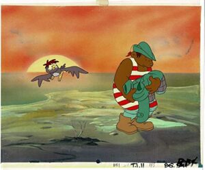 brown bear’s wedding production animation cel and drawing 1991 martine beck 54