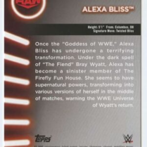 2021 Topps WWE Women's Division Roster #R-1 Alexa Bliss Official World Wrestling Entertainment Trading Card in Raw (NM or Better) Condition