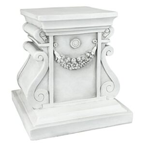 design toscano ng314105 classic statuary garden plinth base riser, medium, antique stone