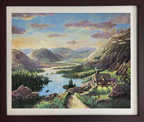 Above 16 River (Nature Landscape Decor Art Framed)