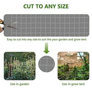 Toolazy Soft Mesh Nylon Trellis Netting Bulk Roll - 6.5 x 350 ft Heavy-Duty Garden Netting for Climbing Plants,Garden Melons Vegetables, Grape Racks, Hydroponic