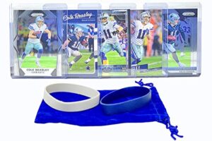 cole beasley football cards (5) assorted bundle – dallas cowboys trading card gift set