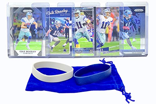 Cole Beasley Football Cards (5) Assorted Bundle - Dallas Cowboys Trading Card Gift Set