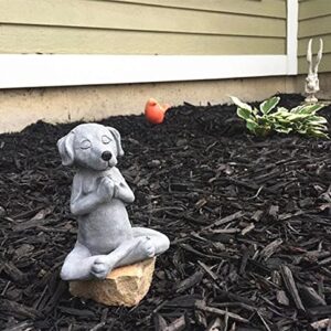 EatingBiting 4.7" Meditation Dog Statue Yoga Dog Garden Decor Buddha Art Sculptures Home Ornament Garden Decoration, Home Decoration (Meditation Dog Statue, Dog Buddha