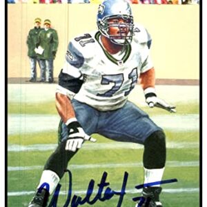 Walter Jones Signed Goal Line Art Card GLAC Autographed Seahawks PSA/DNA