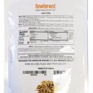 Raw Garden Canary Seed (Alpiste) (1 Pack 4 lbs) for Human Consumption, Silica Fiber Free.