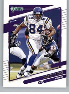 2021 donruss #128 randy moss minnesota vikings nfl football card nm-mt