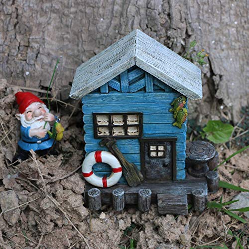 BangBangDa Miniature Fairy Garden Gnomes Decoration – Small Figurines Statue Accessories Gnome House for Outdoor Indoor Home Yard Patio Decor Ornaments Kit Fence Mushroom